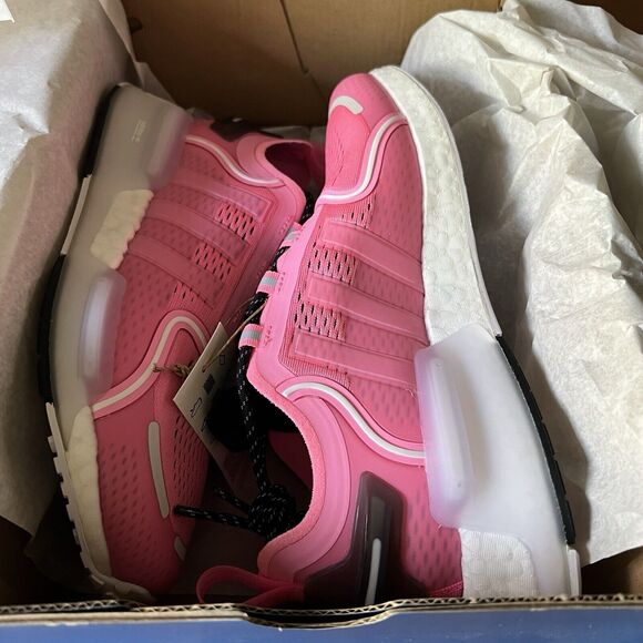 Adidas NMD V3 Beam Pink White Knitted Shoes Sneakers Youth 6.5 Women's 7.5 - Picture 6 of 16